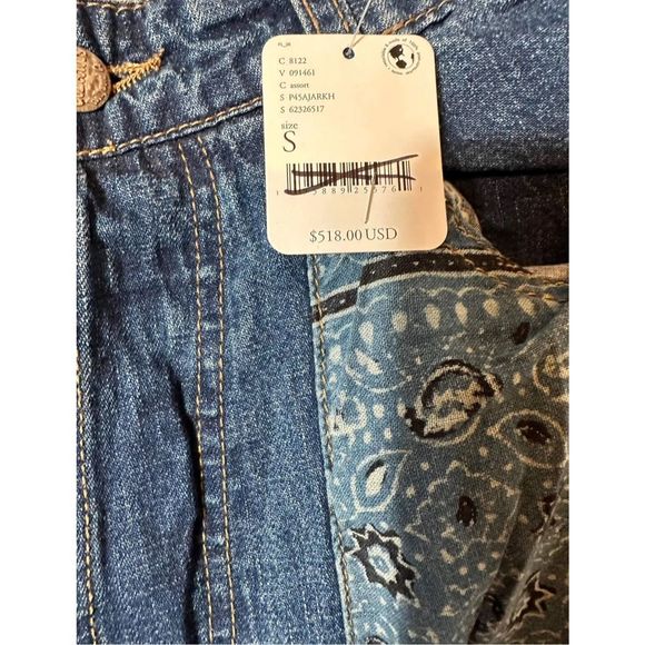 New Dr. Collectors x Free People Patched Jeans Size Small - Picture 4 of 5